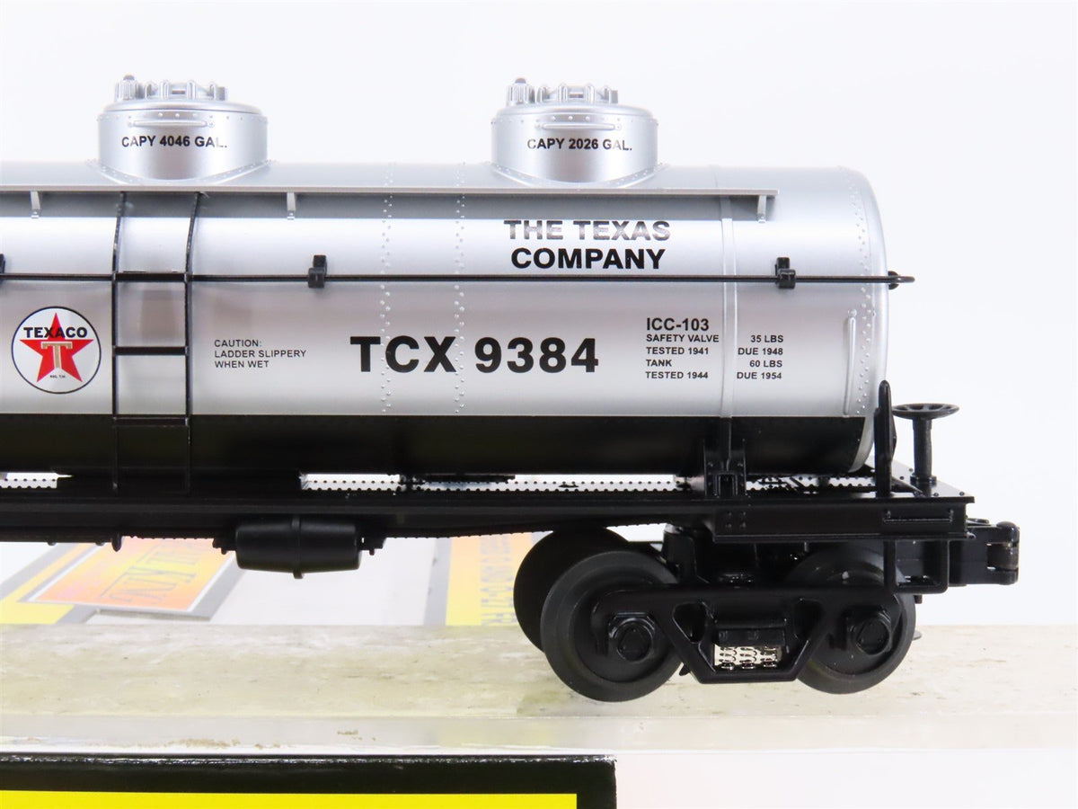 O Gauge 3-Rail MTH Rail King 30-7362 TCX Texaco 3-Dome Tank Car #9384