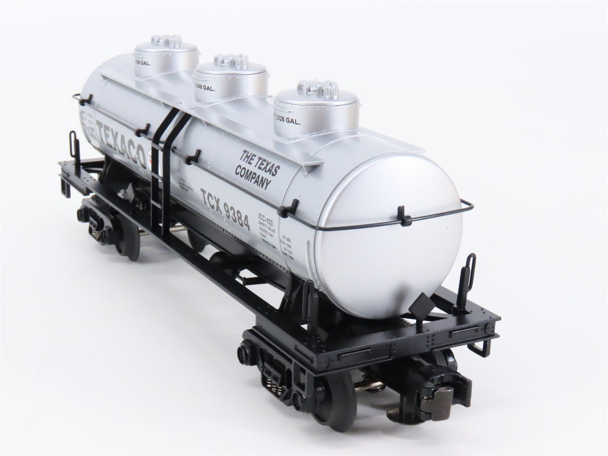 O Gauge 3-Rail MTH Rail King 30-7362 TCX Texaco 3-Dome Tank Car #9384