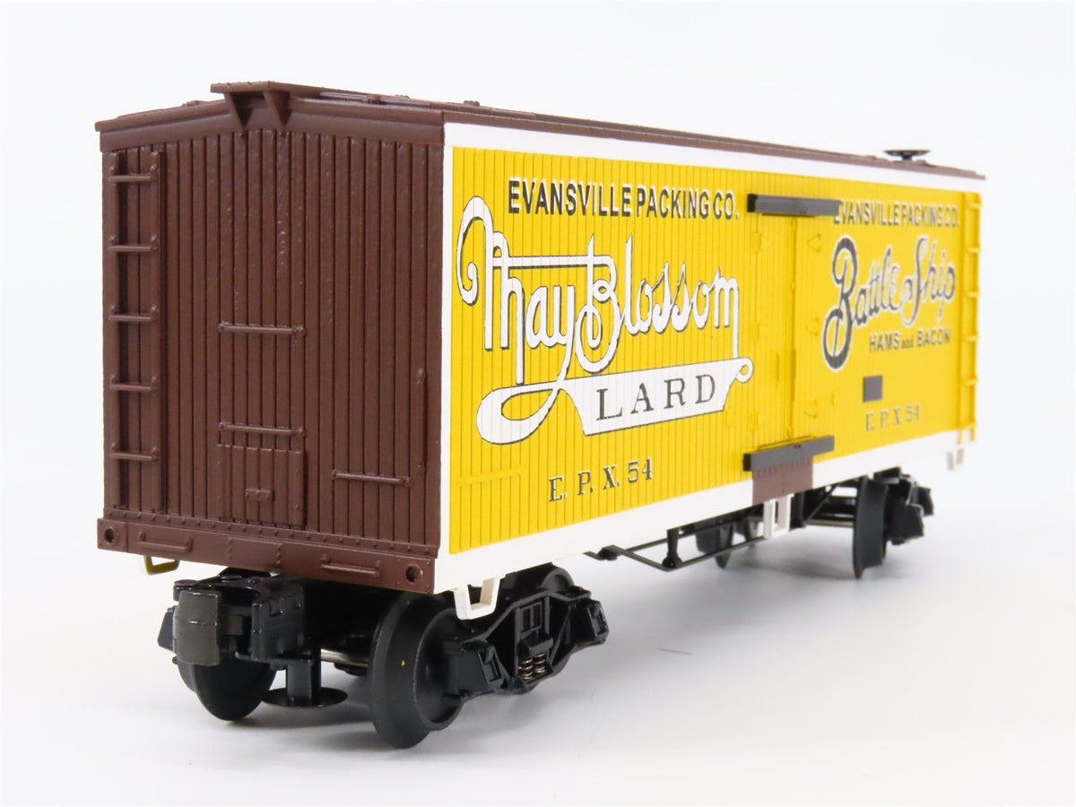 O Gauge 3-Rail MTH Rail King 30-7865 EPX Evansville Packing Co. 34&#39; Reefer #54