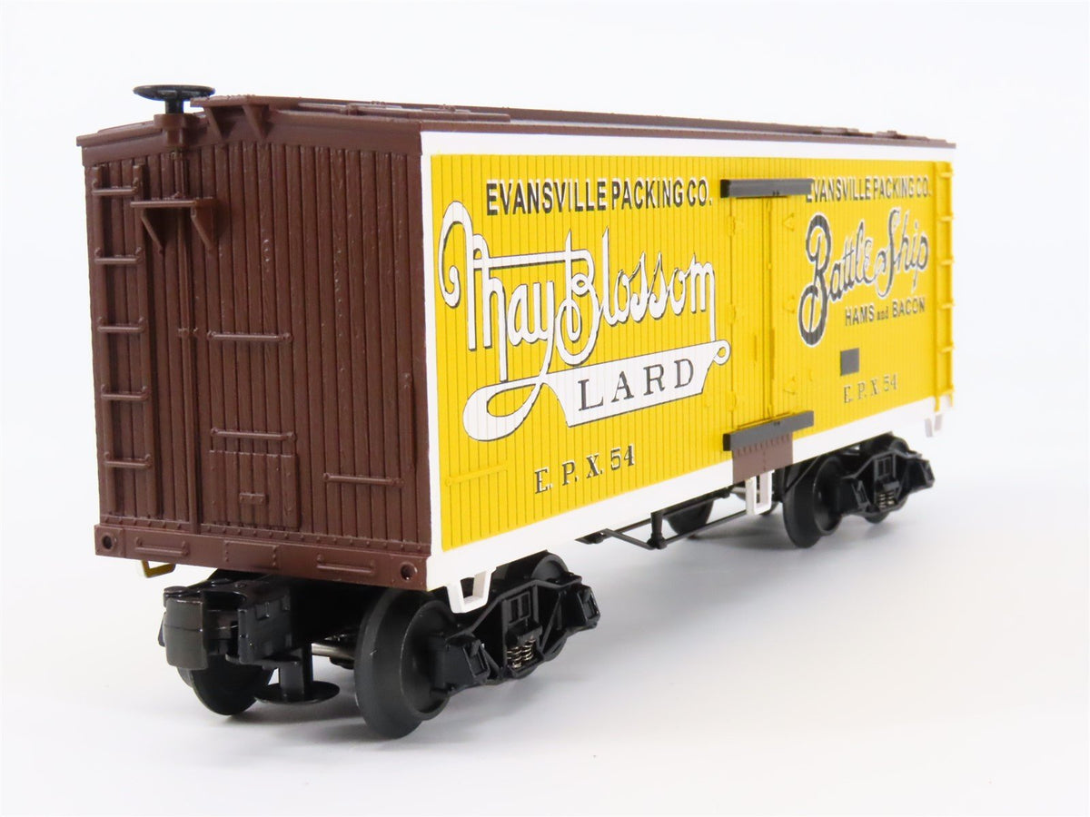 O Gauge 3-Rail MTH Rail King 30-7865 EPX Evansville Packing Co. 34&#39; Reefer #54