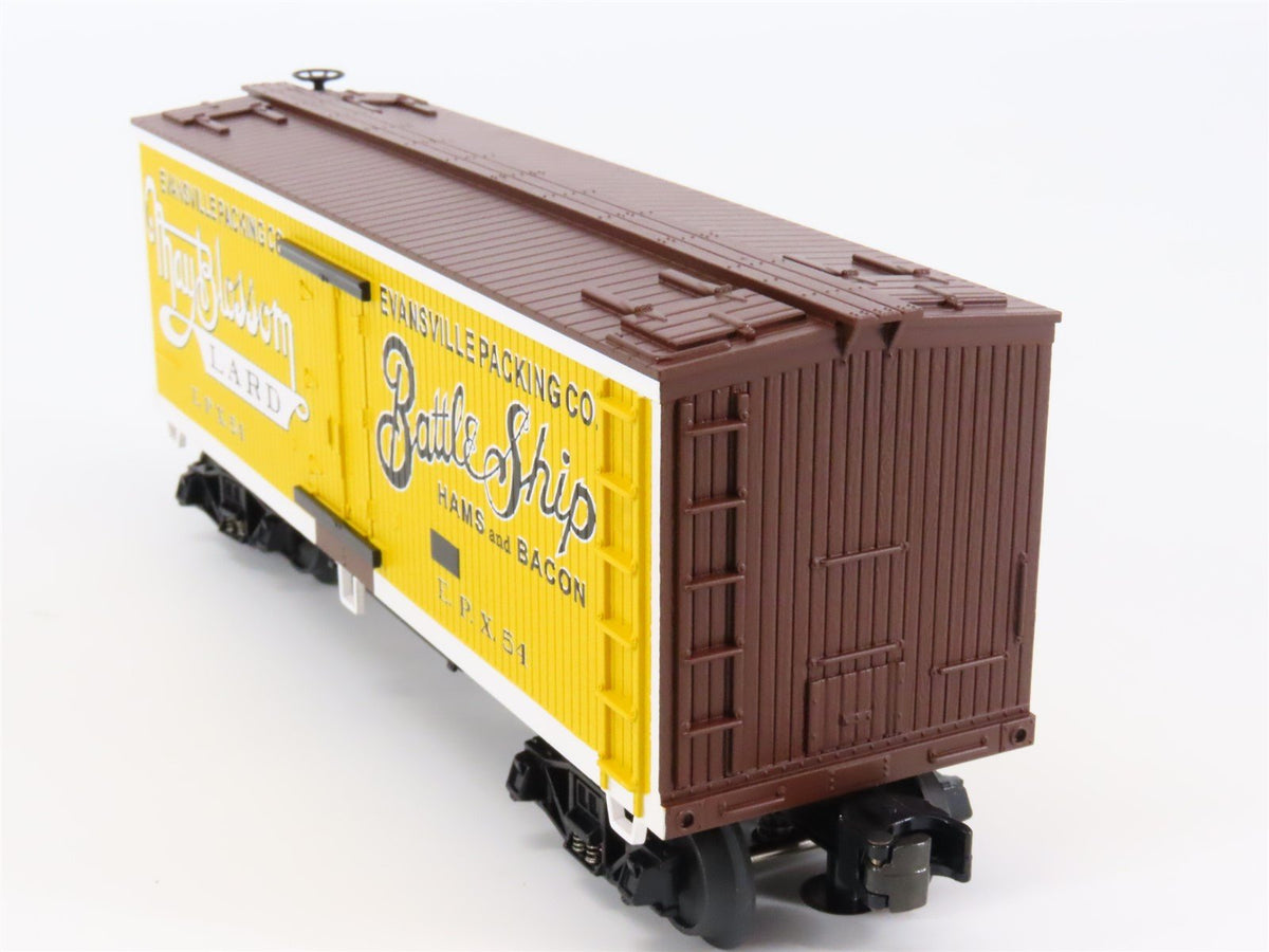 O Gauge 3-Rail MTH Rail King 30-7865 EPX Evansville Packing Co. 34&#39; Reefer #54