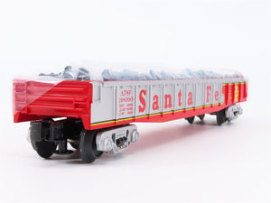 O Gauge 3-Rail MTH Rail King 30-7258 ATSF Santa Fe Gondola #168990 w/ Junk Load