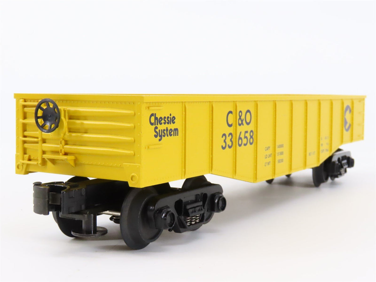 O Gauge 3-Rail MTH Rail King 33-7203 C&amp;O Chessie System Gondola #33658