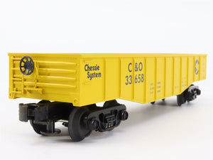 O Gauge 3-Rail MTH Rail King 33-7203 C&O Chessie System Gondola #33658