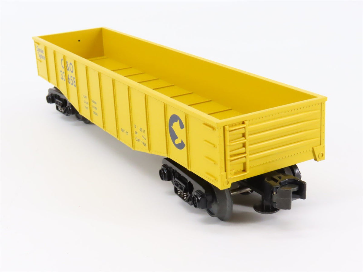 O Gauge 3-Rail MTH Rail King 33-7203 C&amp;O Chessie System Gondola #33658