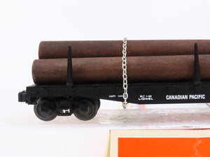 O Gauge 3-Rail Lionel 6-17500 CP Canadian Pacific Flat Car #17500 w/ Logs