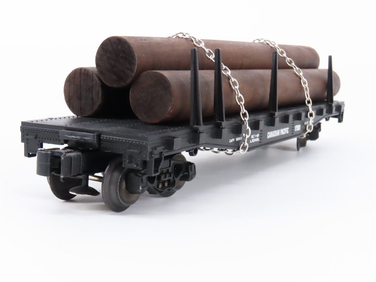 O Gauge 3-Rail Lionel 6-17500 CP Canadian Pacific Flat Car #17500 w/ Logs