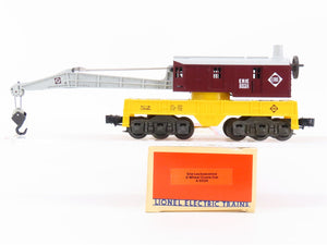 O Gauge 3-Rail Lionel 6-6524 ERIE Lackawanna Railroad 6-Wheel Crane Car #6524