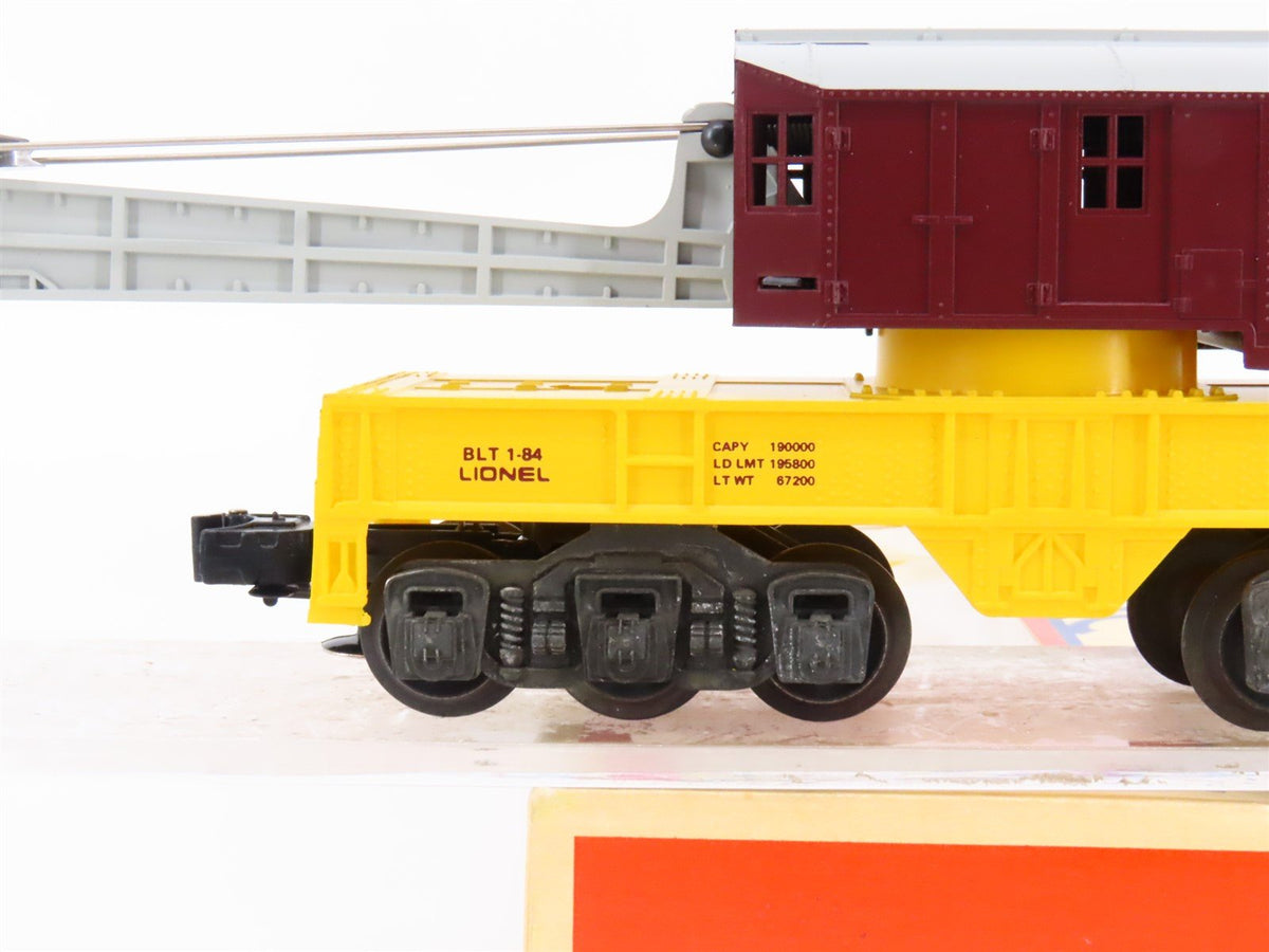 O Gauge 3-Rail Lionel 6-6524 ERIE Lackawanna Railroad 6-Wheel Crane Car #6524