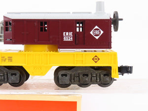 O Gauge 3-Rail Lionel 6-6524 ERIE Lackawanna Railroad 6-Wheel Crane Car #6524