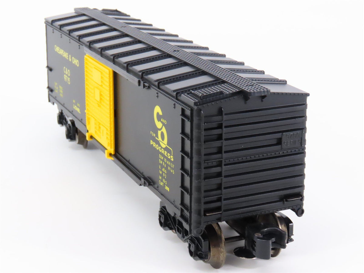 O Gauge 3-Rail Lionel 6-9715 C&amp;O Chesapeake &amp; Ohio Single Door Box Car #9715