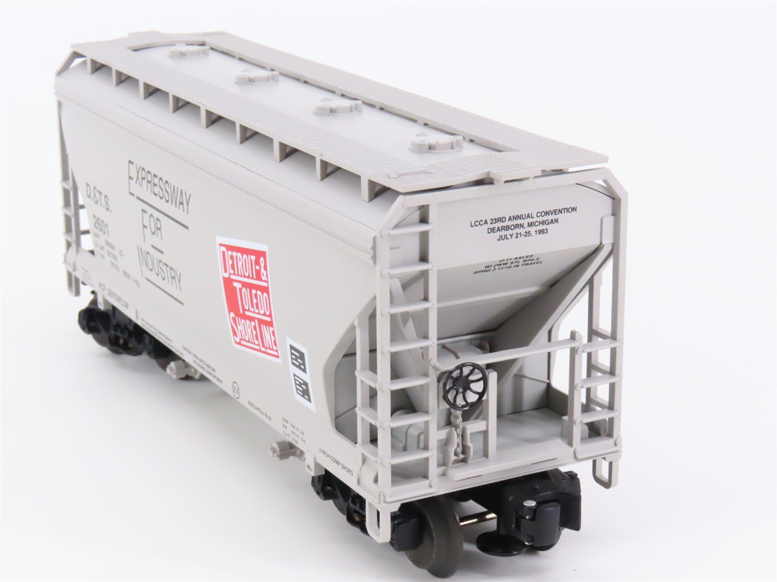 O Gauge 3-Rail Lionel 6-52023 D&TS 1993 LCCA Convention 2-Bay Hopper #2601