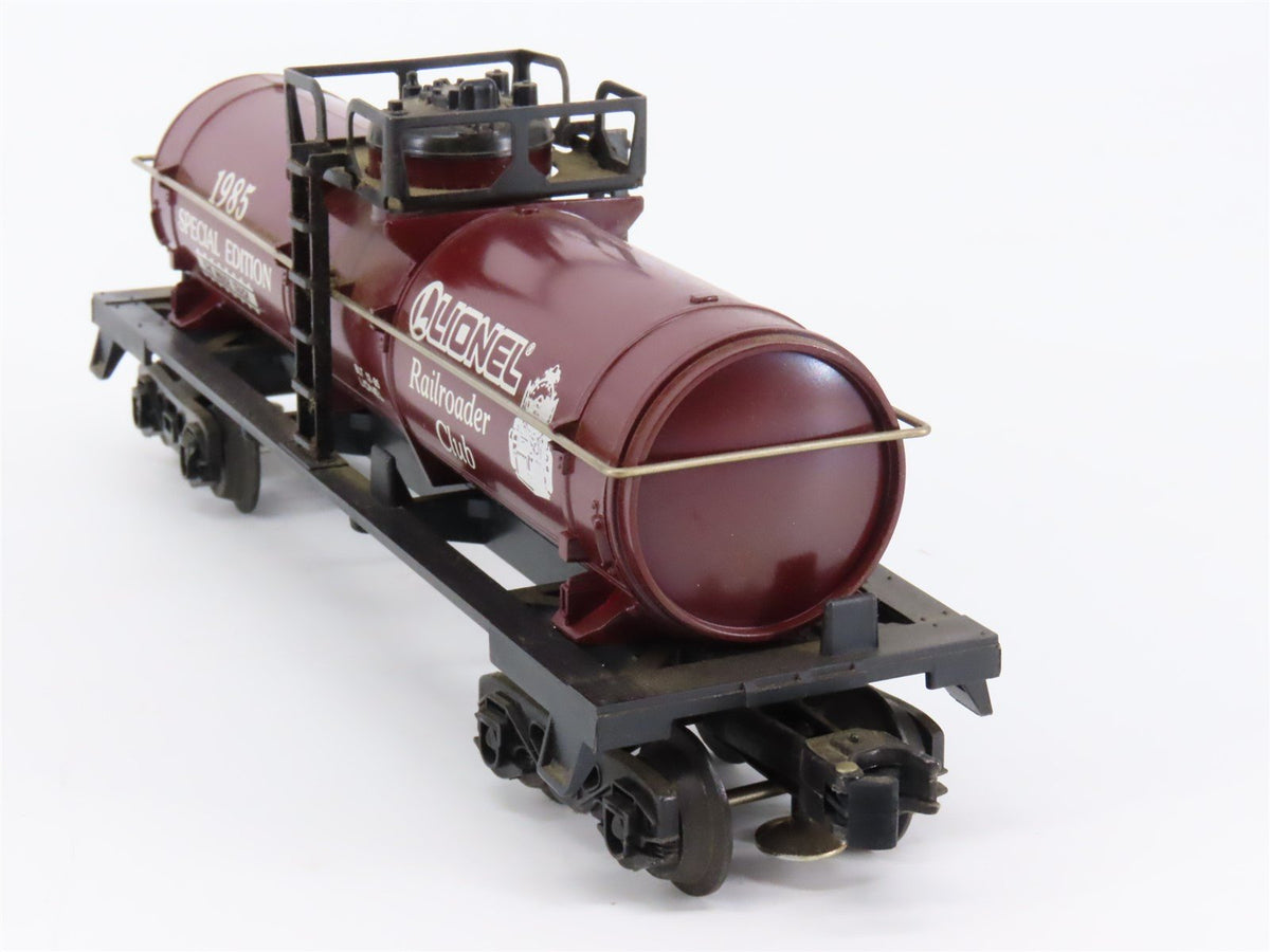 O Gauge 3-Rail Lionel Special Edition LRRC Railroader Club 1985 Tank Car #0782