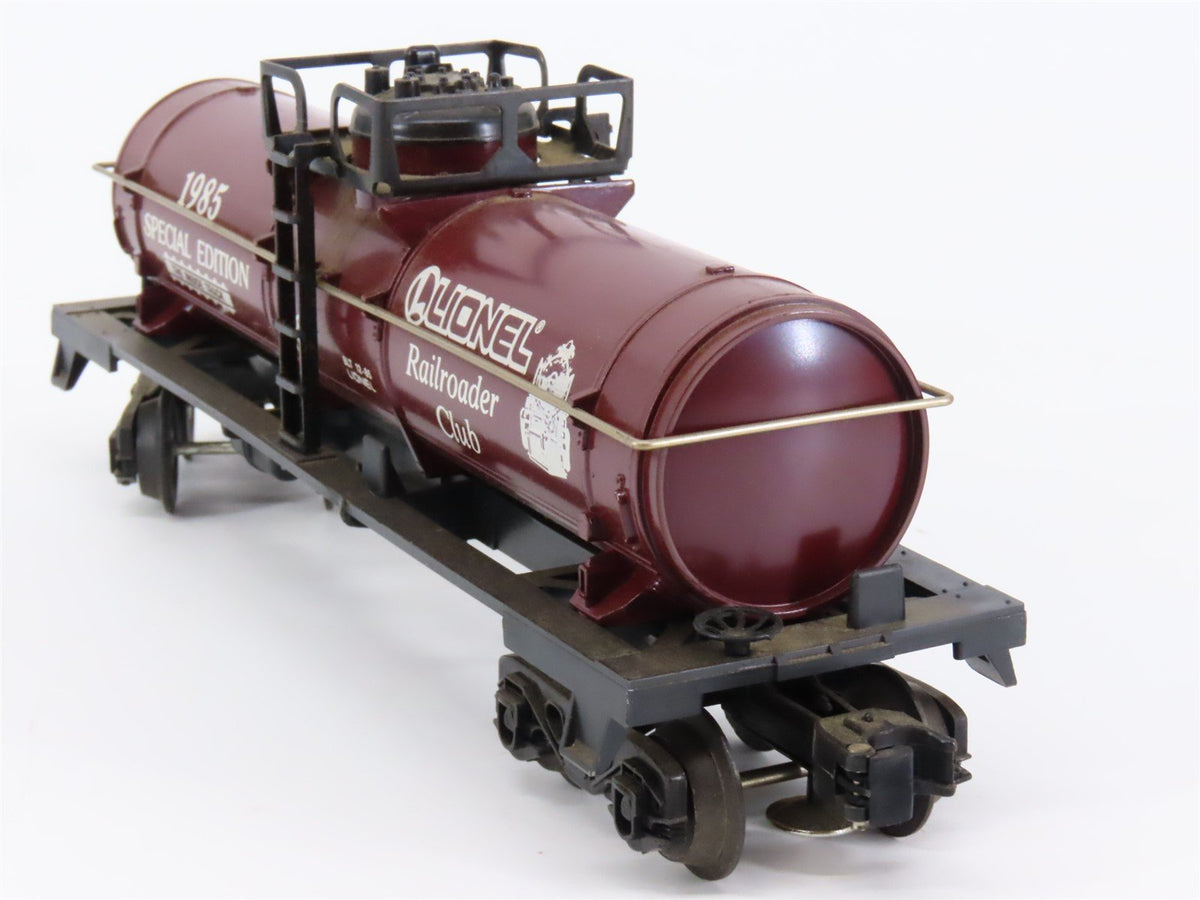 O Gauge 3-Rail Lionel Special Edition LRRC Railroader Club 1985 Tank Car #0782