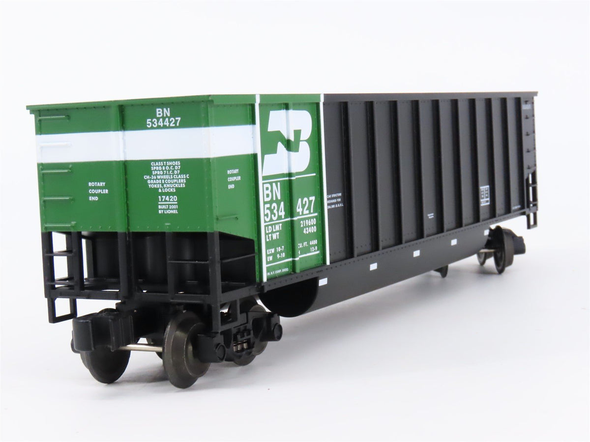 O Gauge 3-Rail Lionel 6-17420 BN Burlington Northern Bathtub Gondola #534427