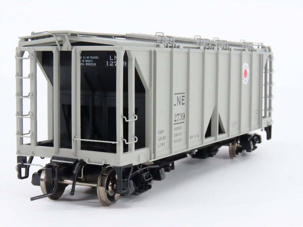 O Scale 2-Rail Atlas 9354-2 LNE Lehigh New England 2-Bay Covered Hopper #12739