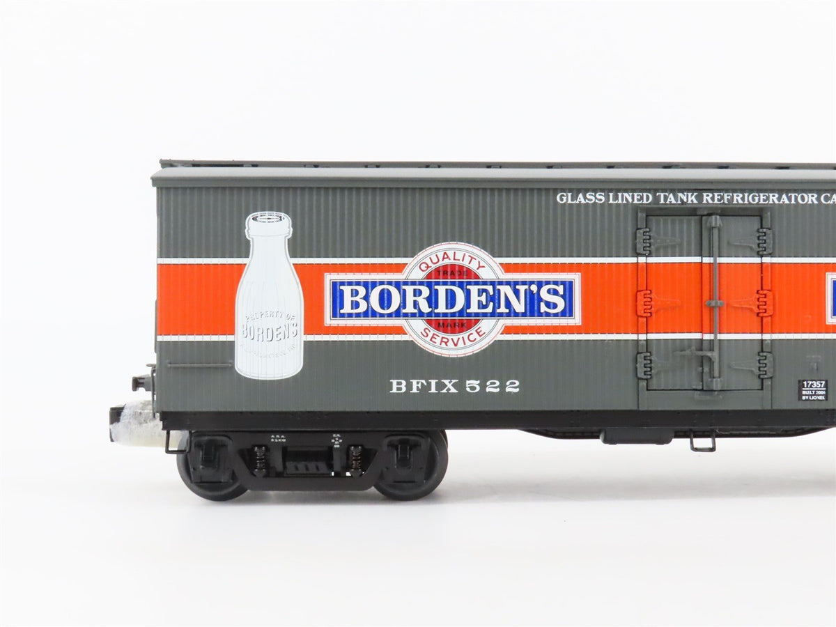 O Gauge 3-Rail Lionel #6-17357 BFIX Borden&#39;s Refrigerator Milk Car #522