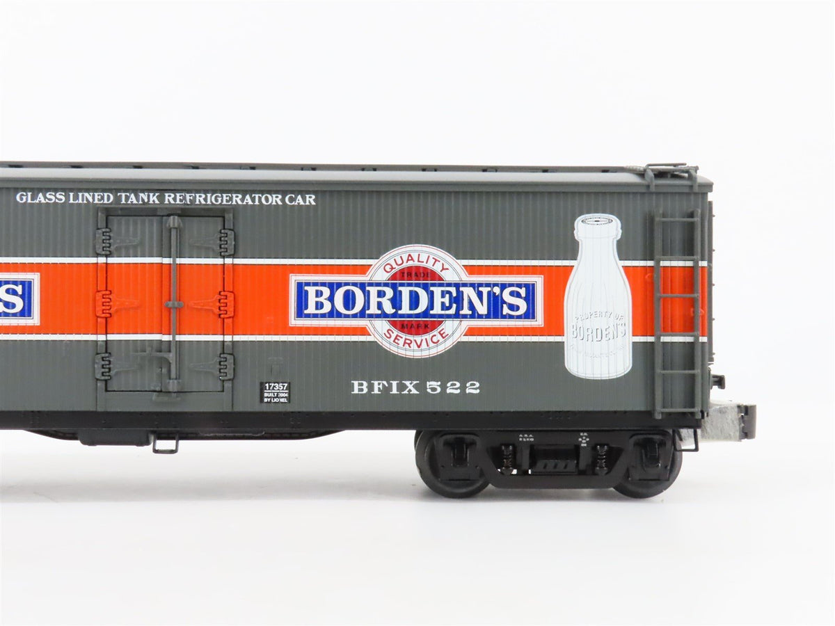 O Gauge 3-Rail Lionel #6-17357 BFIX Borden&#39;s Refrigerator Milk Car #522