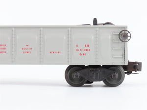 O Gauge 3-Rail Lionel #6-19877 ATSF Santa Fe Operating Barrel Ramp Car #356225