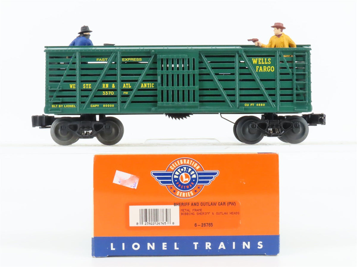 O Gauge 3-Rail Lionel #6-26765 WP Wells Fargo Sheriff &amp; Outlaw Stock Car #3370