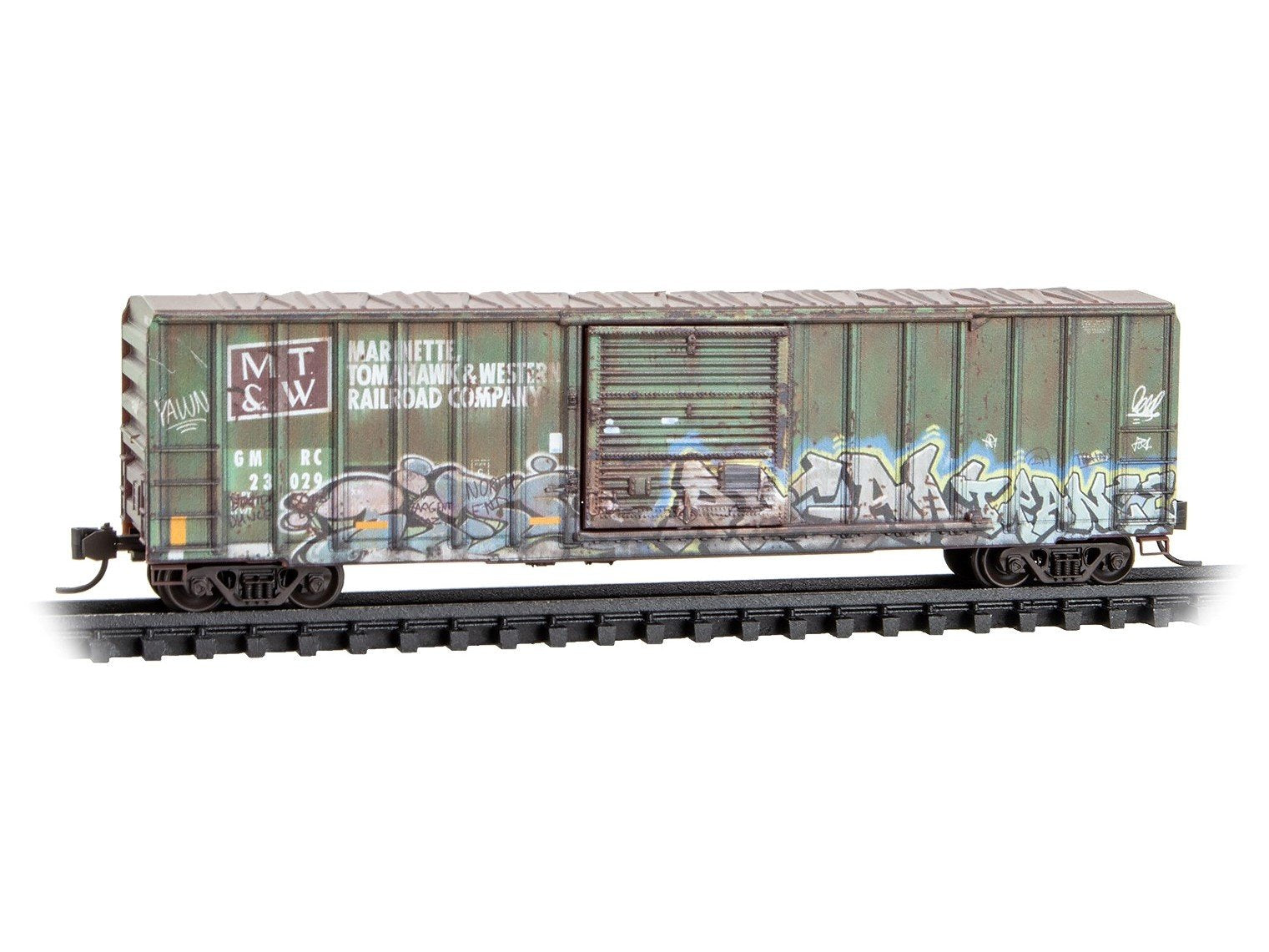 N Micro-Trains MTL 02544376 GMRC/ex-MT&W 50' Box Car w/Graffiti - Ex-Per Diem #6