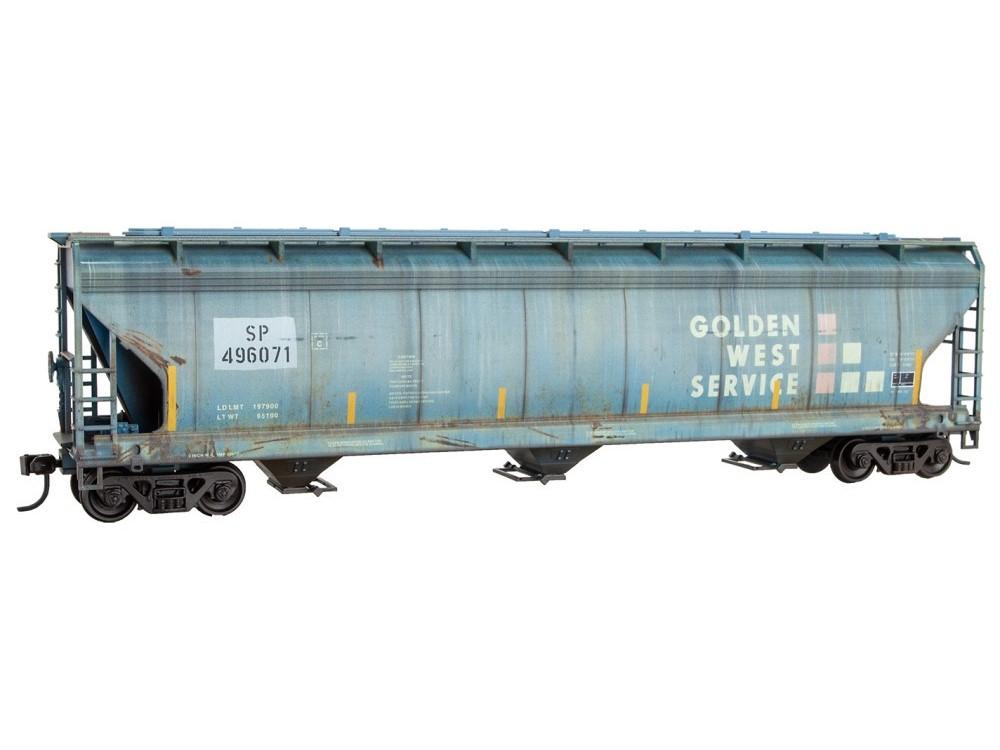 HO Accurail/Micro-Trains MTL Kit 2000-002 UP/ex-SP/GWS 3-Bay Hopper - Weathered