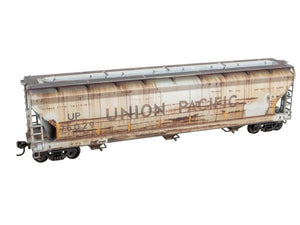 HO Accurail/Micro-Trains MTL Kit 2000-003 UP 3-Bay Covered Hopper - Weathered