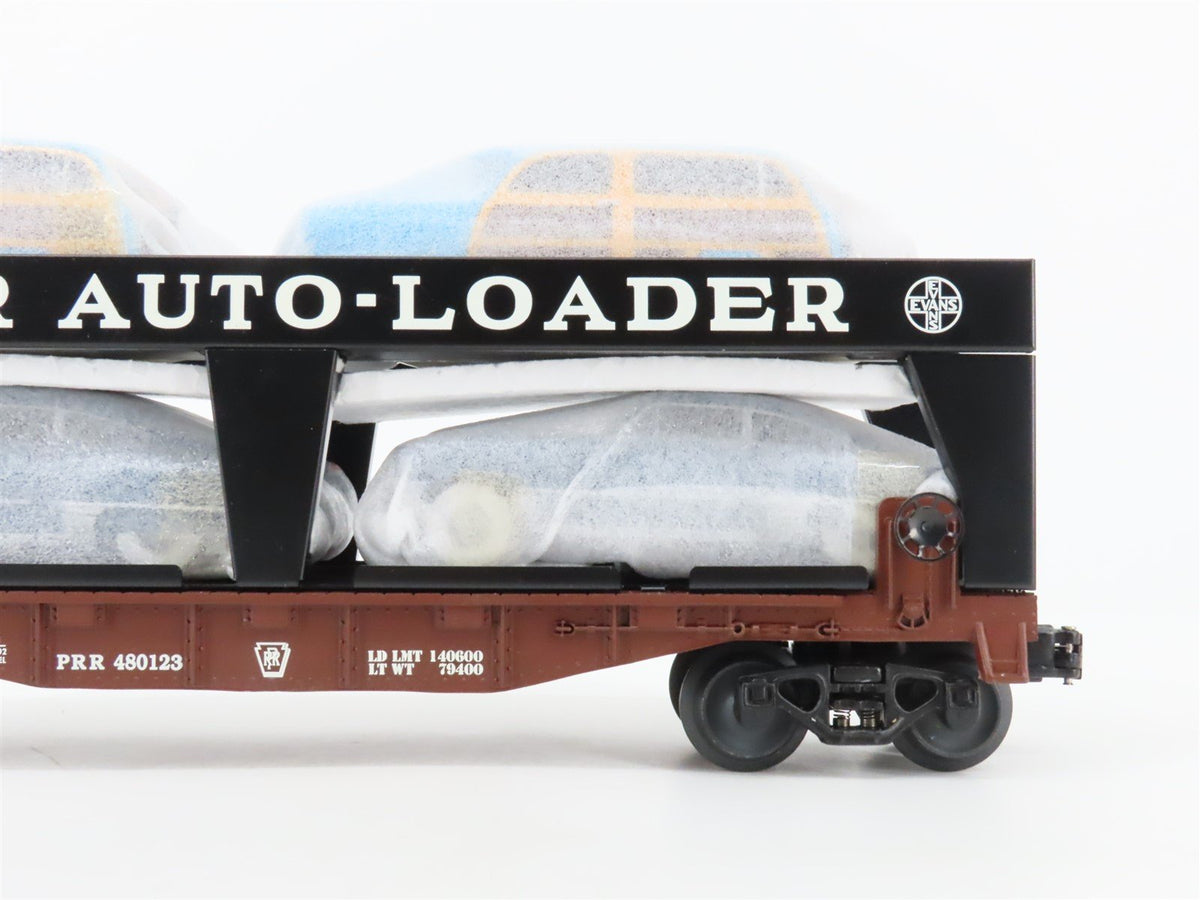 O Gauge 3-Rail Lionel #6-29414 PRR Pennsylvania Evans Auto Loader w/ 4 Vehicles