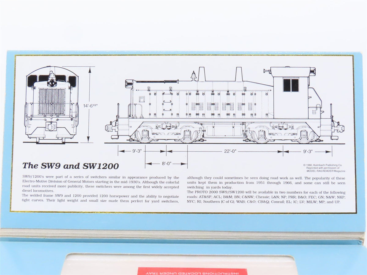 HO Scale Proto 2000 8102 ACL Atlantic Coast Line EMD SW9 Diesel Switcher #666