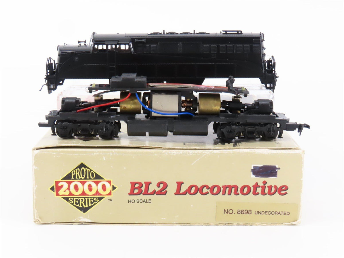 HO Scale Proto 2000 8698 Undecorated EMD BL2 Diesel Locomotive - BAD GEARS