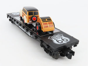 O Gauge 3-Rail Lionel #6-17549 Route 66 Flat Car w/ Ford Wagon & Trailer