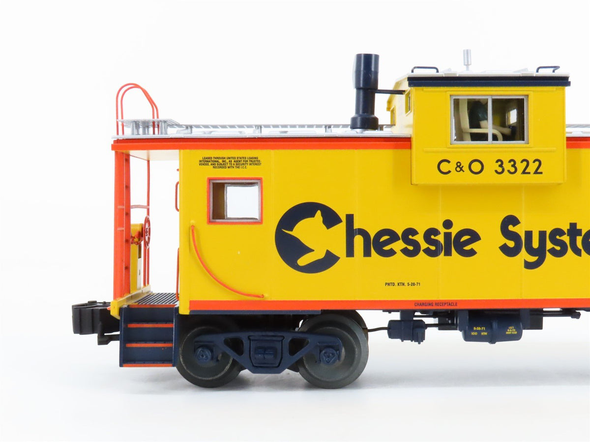 O Gauge 3-Rail Lionel #6-17639 C&amp;O Chessie System EV Caboose w/ Smoke &amp; Lights