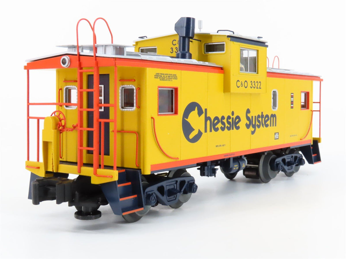 O Gauge 3-Rail Lionel #6-17639 C&amp;O Chessie System EV Caboose w/ Smoke &amp; Lights