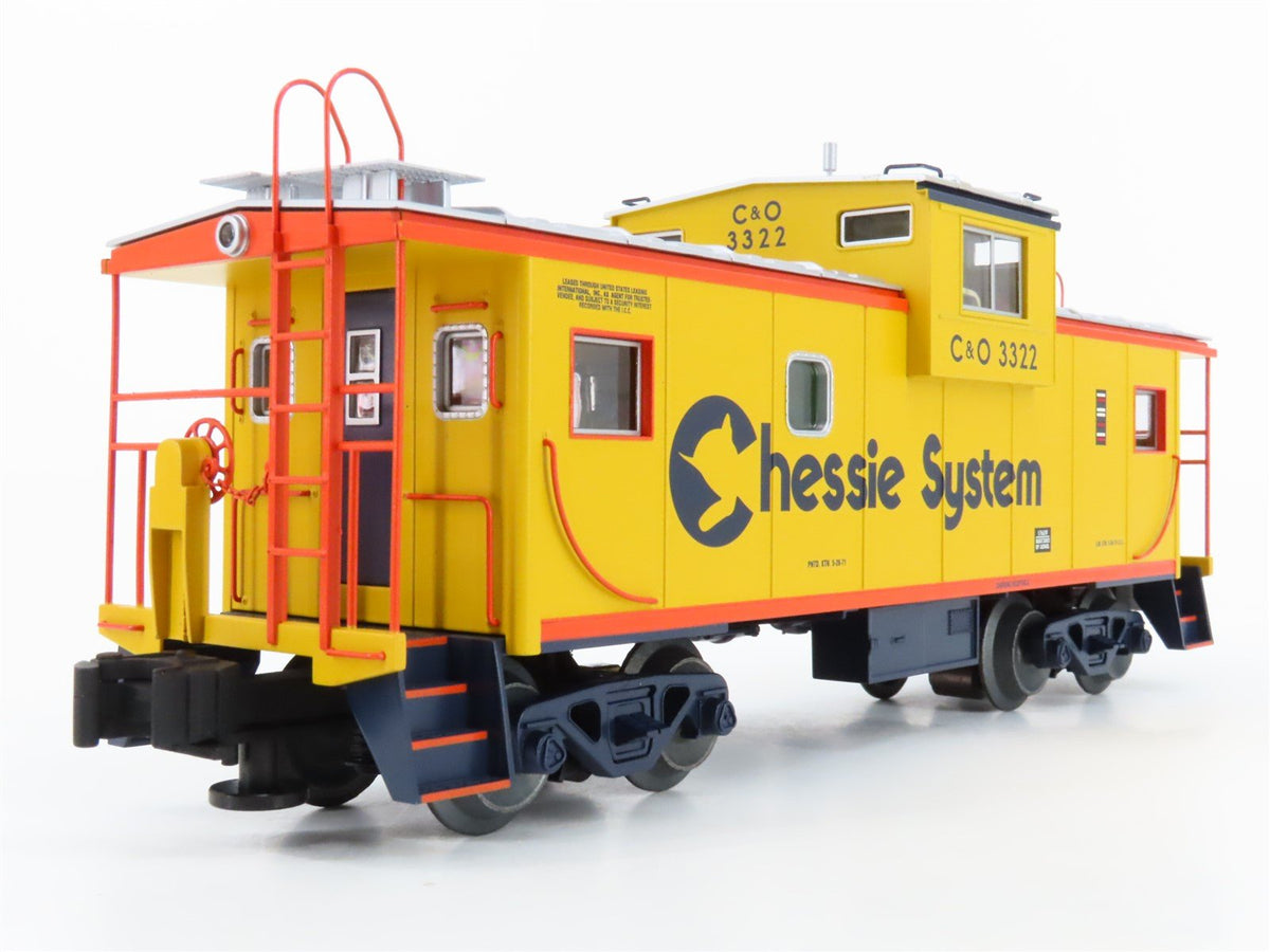 O Gauge 3-Rail Lionel #6-17639 C&amp;O Chessie System EV Caboose w/ Smoke &amp; Lights