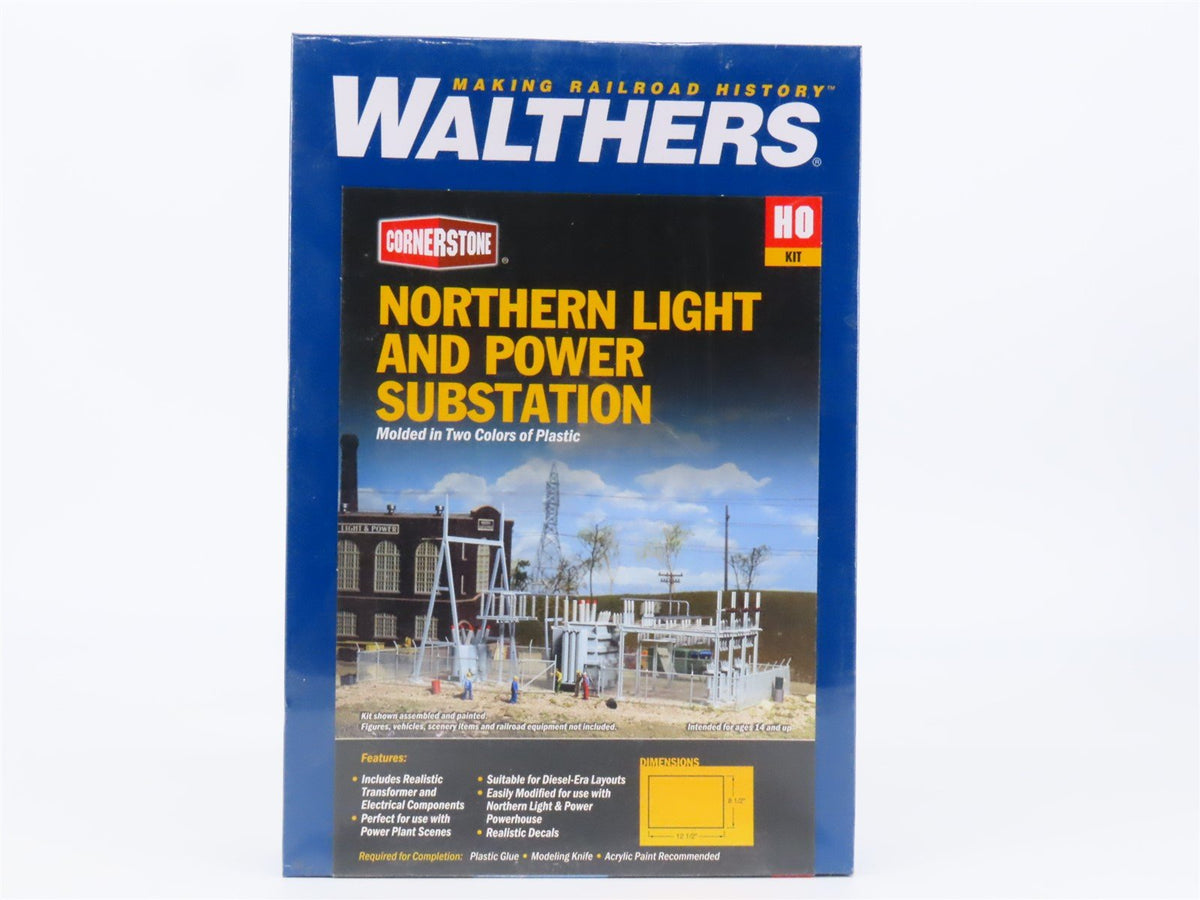 HO 1/87 Walthers Cornerstone Kit #933-3025 Northern Light &amp; Power Substation