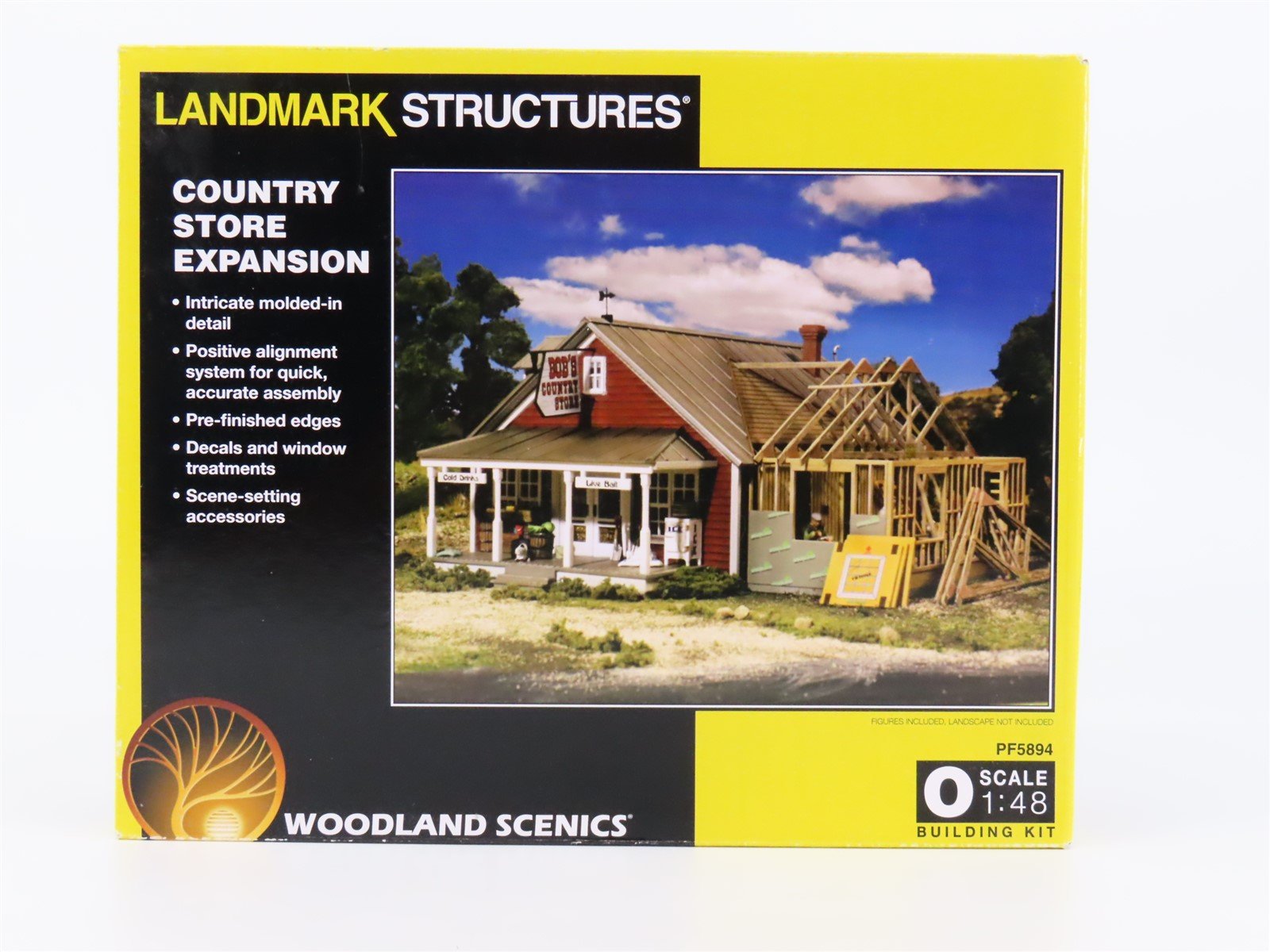 O 1/48 Woodland Scenics Kit #PF5894 Landmark Structures County Store Expansion