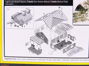 O 1/48 Woodland Scenics Kit #PF5894 Landmark Structures County Store Expansion