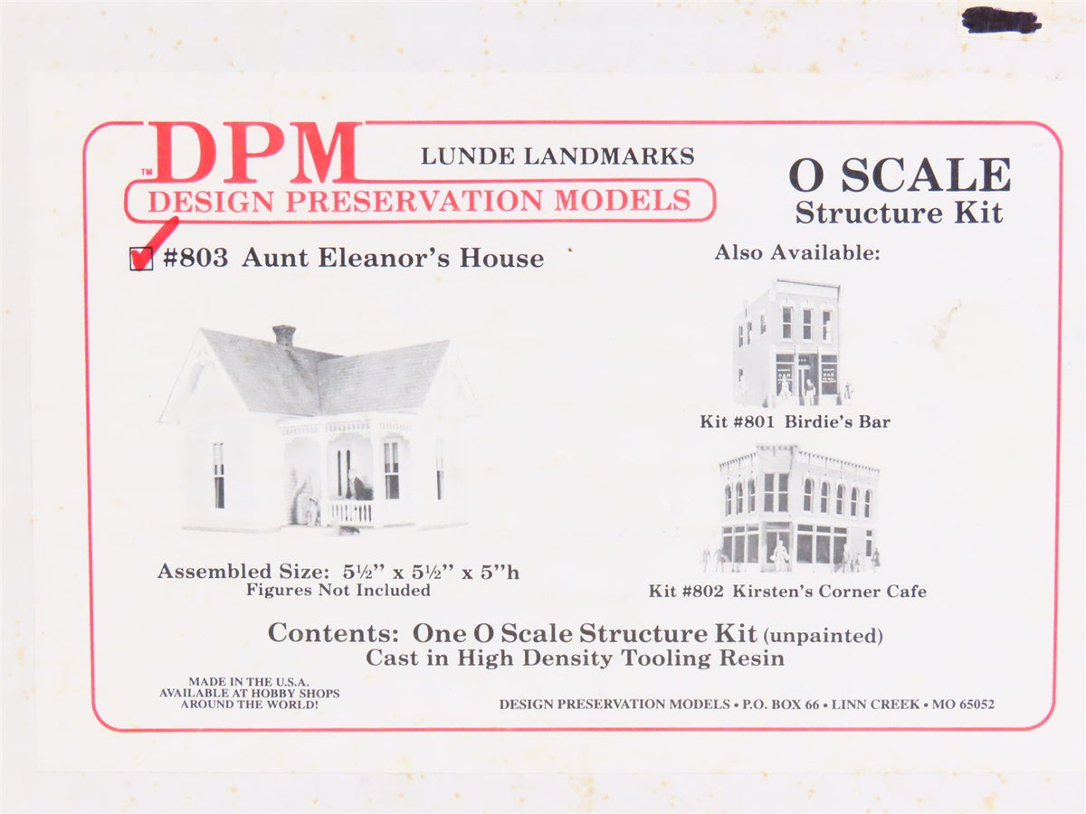 O 1/48 Scale DPM Lunde Landmarks Kit #803 Aunt Eleanor&#39;s House