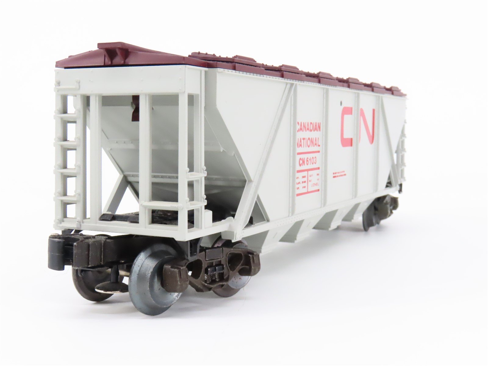 O Gauge 3-Rail Lionel 6-6103 CN Canadian National 4-Bay Covered Hopper #6103