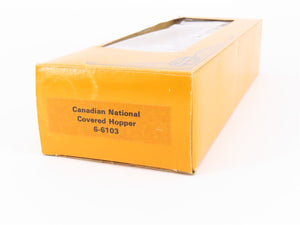 O Gauge 3-Rail Lionel 6-6103 CN Canadian National 4-Bay Covered Hopper #6103