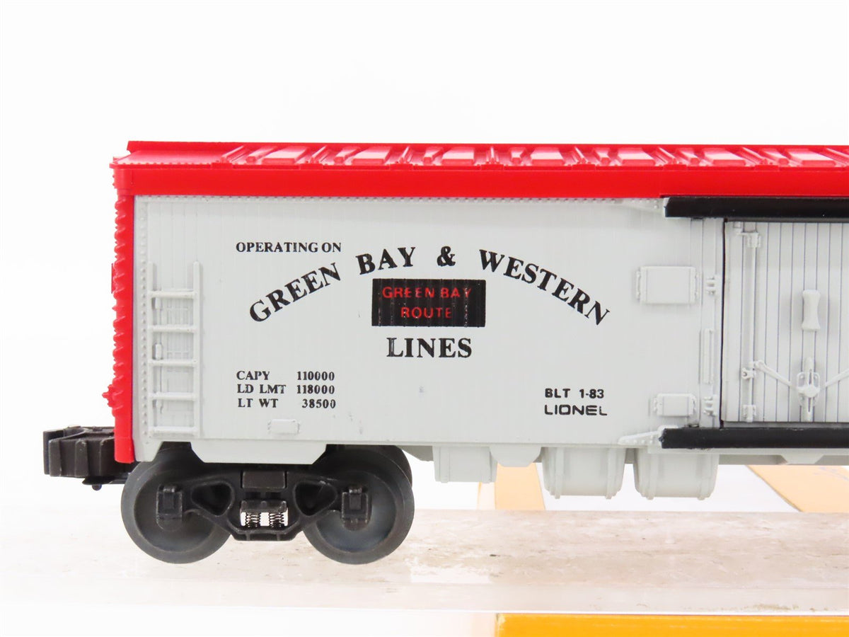 O Gauge 3-Rail Lionel 6-9888 WRX Green Bay &amp; Western Reefer #9888