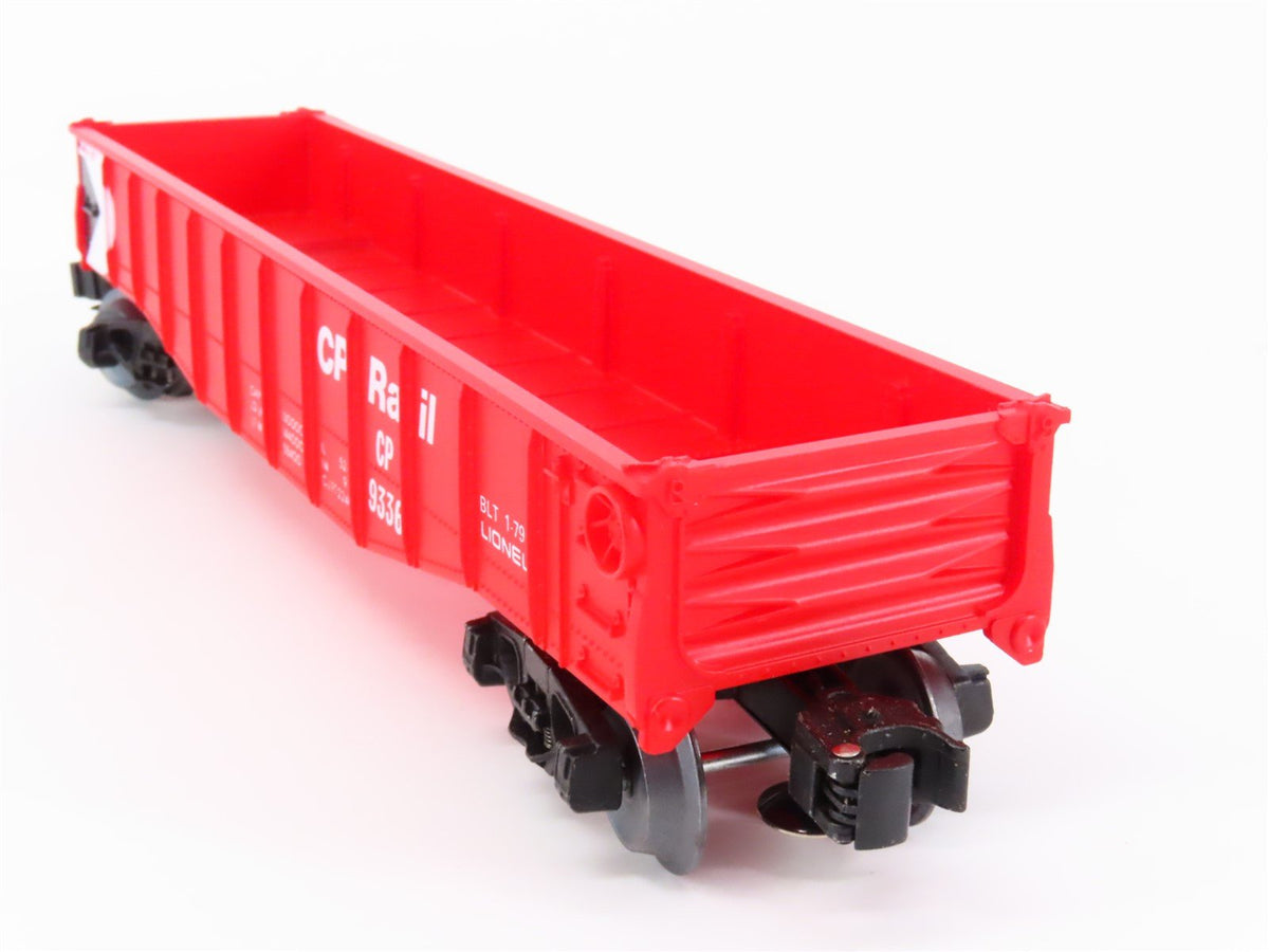 O Gauge 3-Rail Lionel 6-9336 CP Rail Open Gondola #9336