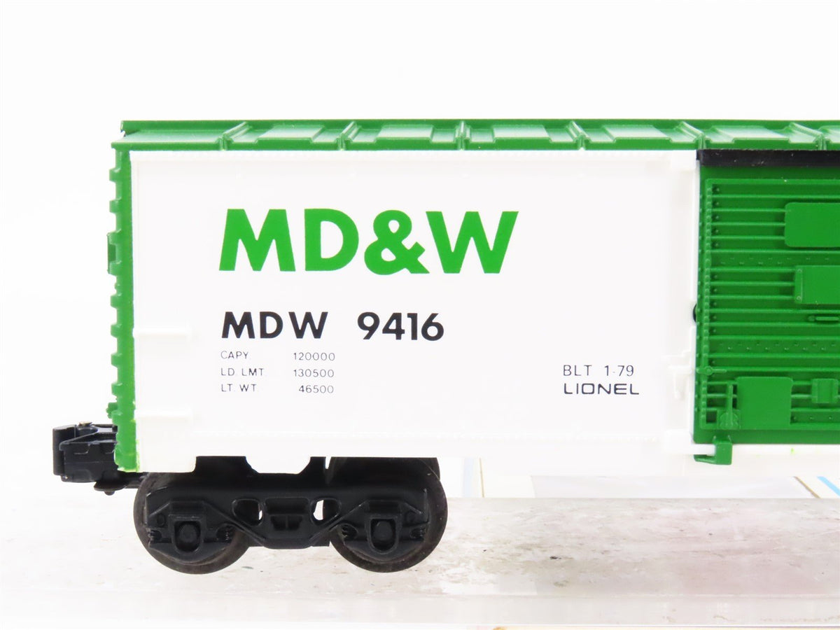 O Gauge 3-Rail Lionel 6-9416 MDW Minnesota Dakota &amp; Western Box Car #9416