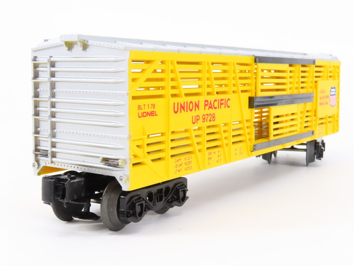 O Gauge 3-Rail Lionel 6-9728 UP Union Pacific LCCA Convention Stock Car #9728