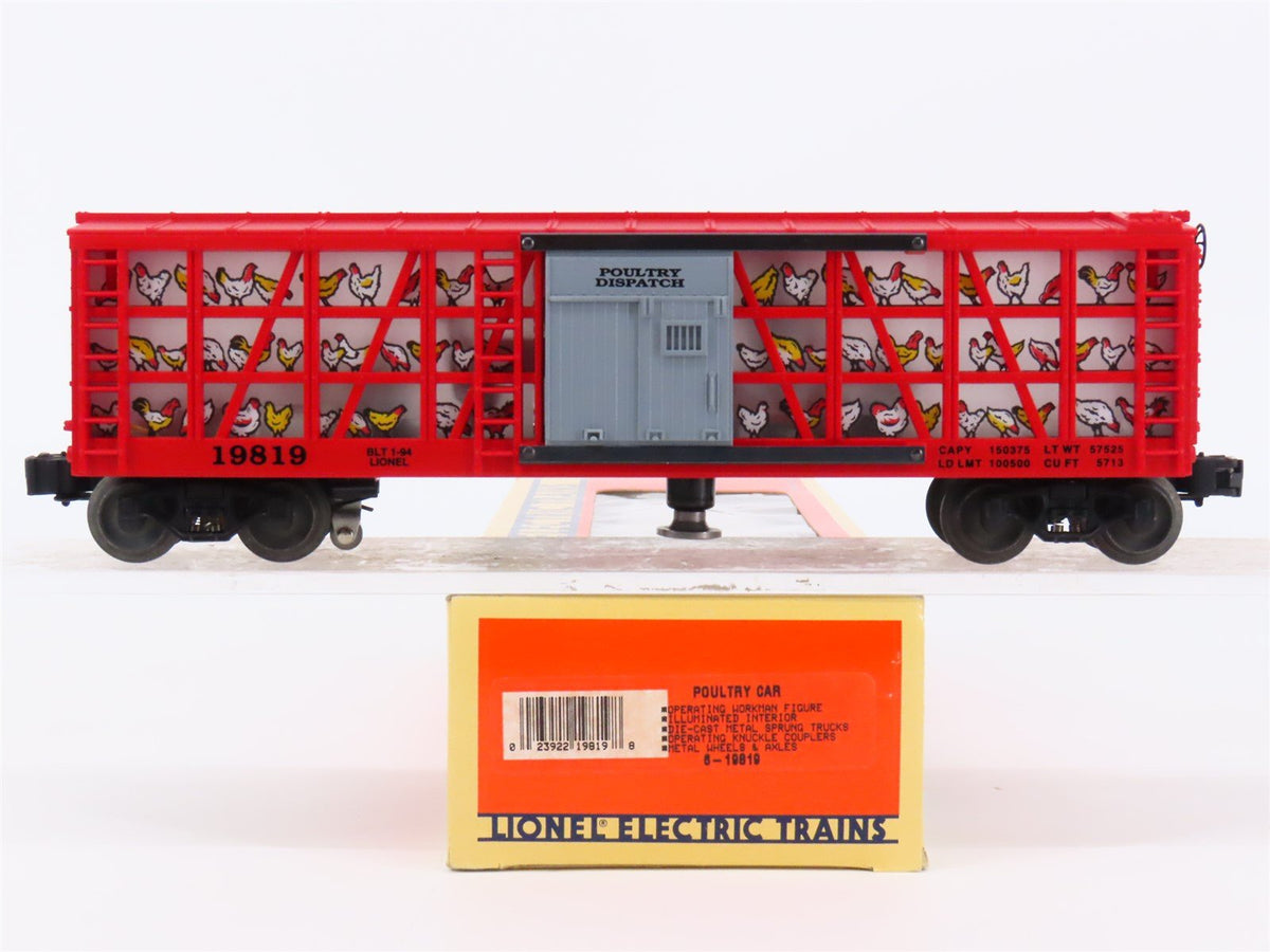 O Gauge 3-Rail Lionel 6-19819 Animated Poultry Dispatch Car #19819