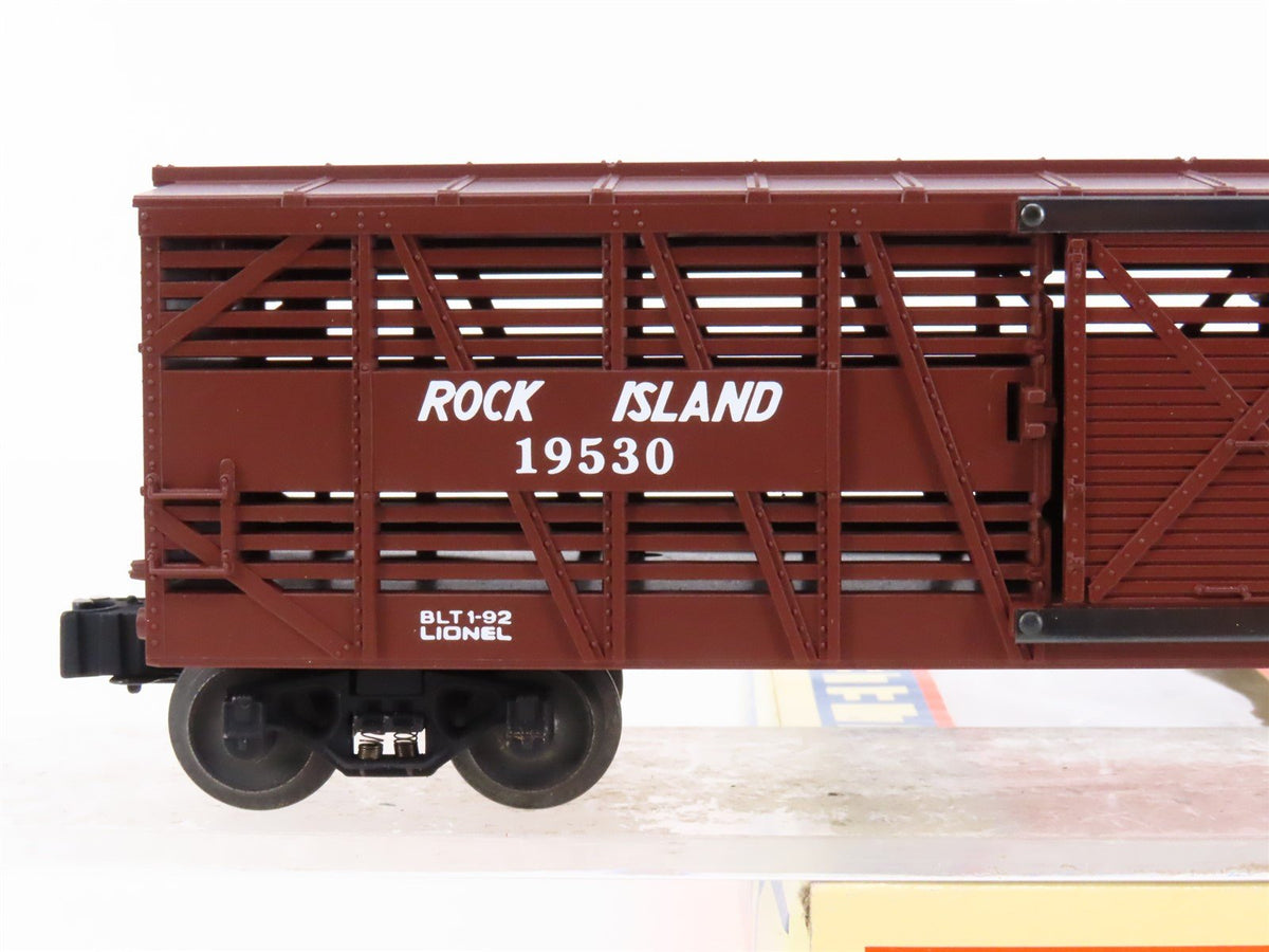 O Gauge 3-Rail Lionel 6-19530 RI Rock Island Railroad Stock Car #19530