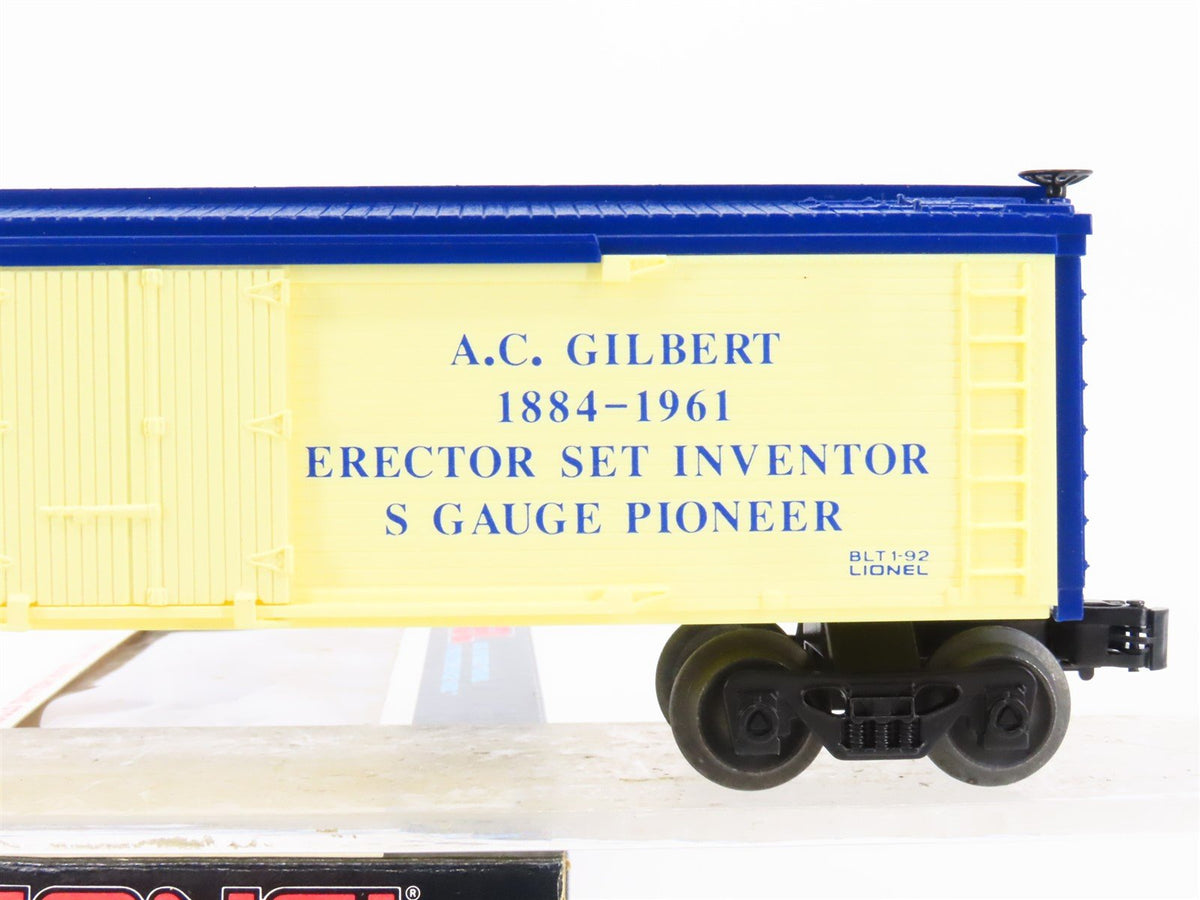 O Gauge 3-Rail Lionel 6-19529 A.C. Gilbert Inventor &amp; Pioneer Reefer #19529