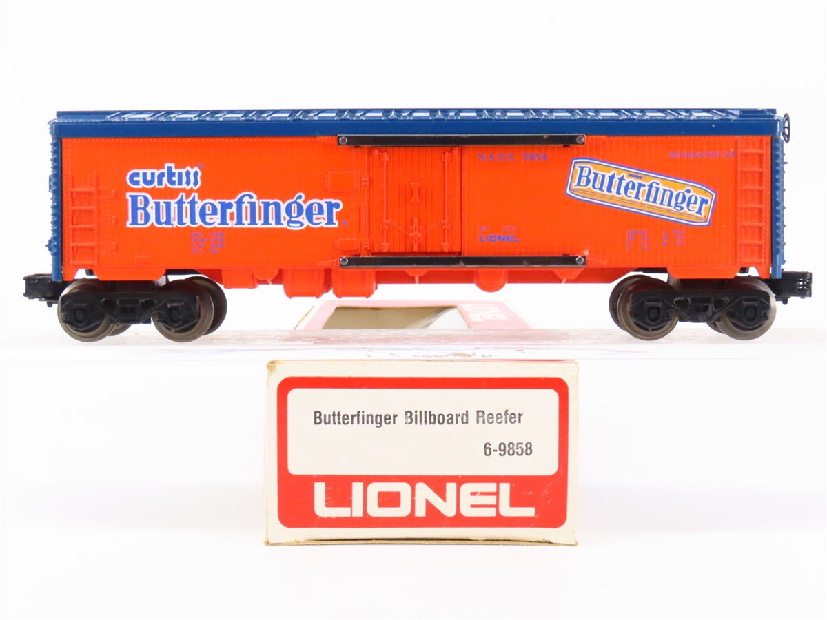 O Gauge 3-Rail Lionel 6-9858 NADX Butterfinger Billboard Reefer #9858