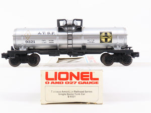 O Gauge 3-Rail Lionel 6-9321 ATSF Santa Fe Railroad Single Dome Tank Car #9321