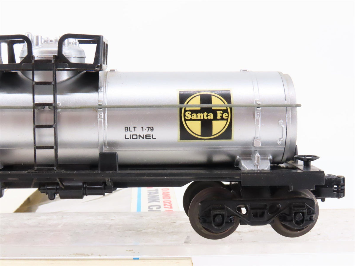 O Gauge 3-Rail Lionel 6-9321 ATSF Santa Fe Railroad Single Dome Tank Car #9321